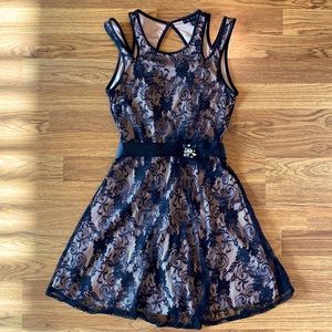 Black lace dress